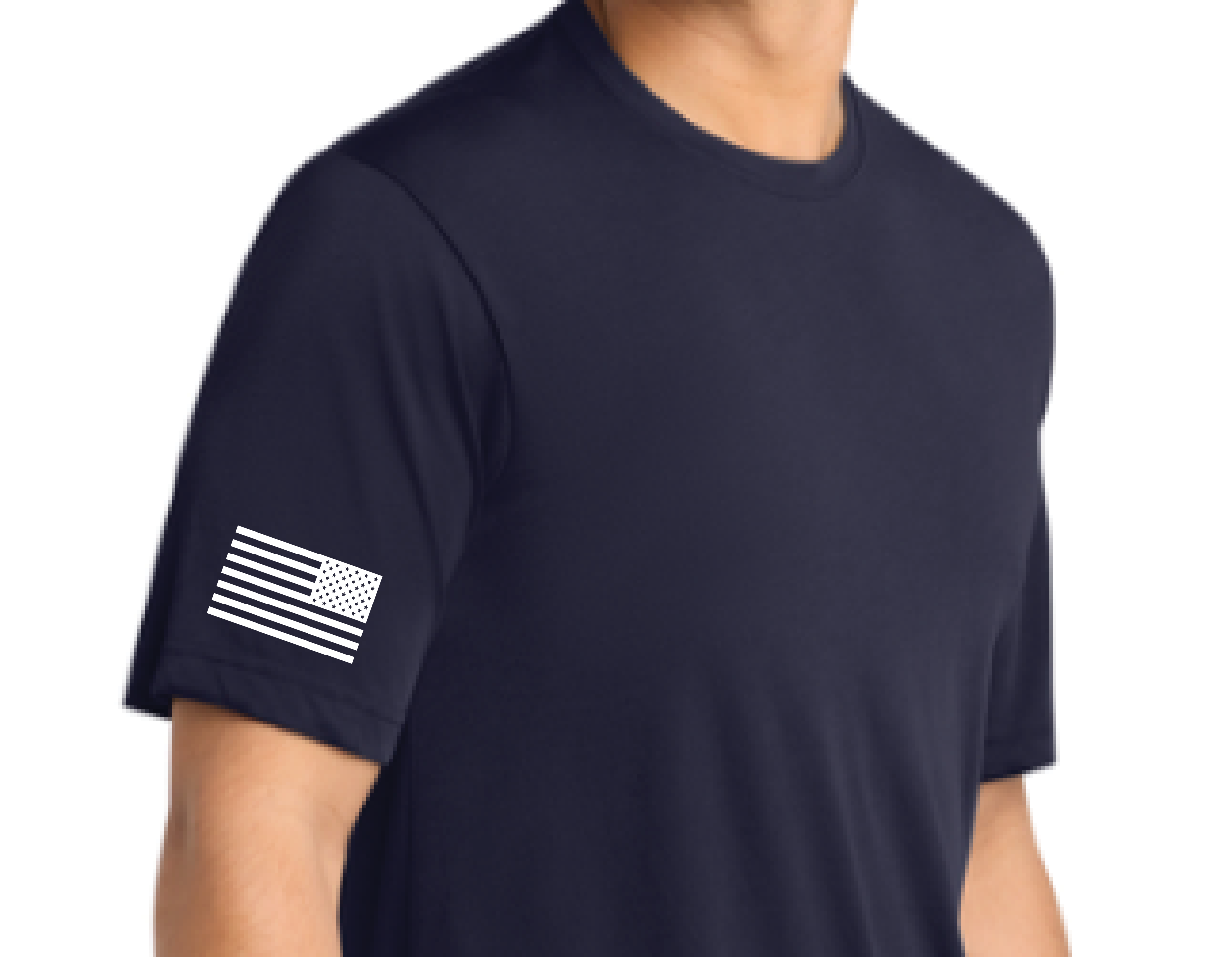 Monterey DLI Flag Front Bear Back- ST450 Cotton Touch Tee