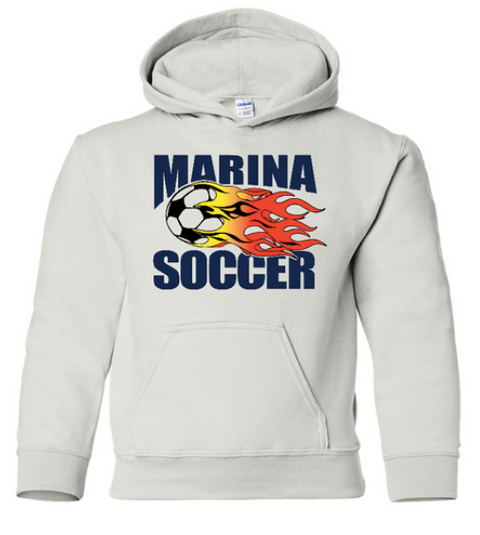 Marina Soccer Youth Hooded Sweatshirt - 18500B
