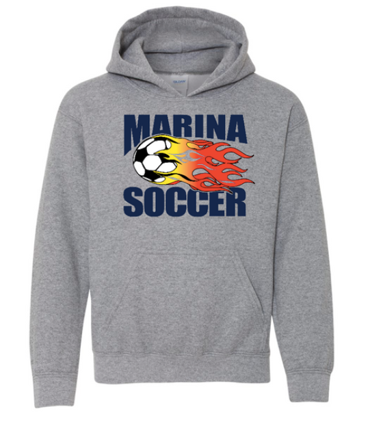 Marina Soccer Youth Hooded Sweatshirt - 18500B
