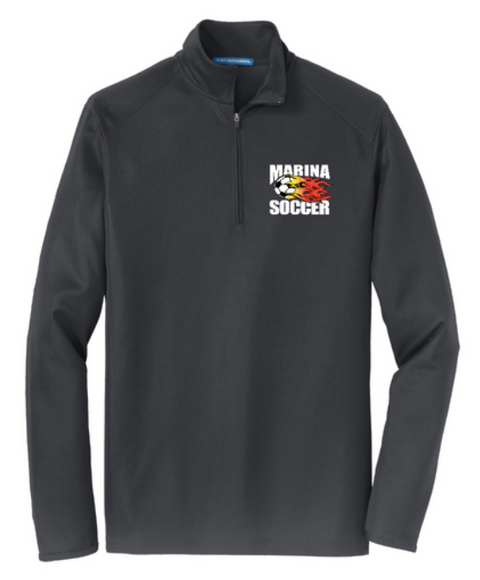 Marina Soccer Unisex Pinpoint Mesh 1/2-Zip - K806
