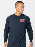 Marina Fire Department Fr Performance Ls Shirt- Raglan Sleeve