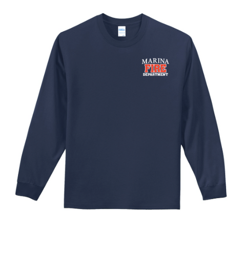 Marina Fire Department Tall Long Sleeve Essential T-shirt