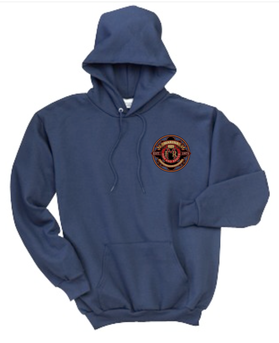 Marina Fire 50 Years- Ultimate Pullover Hooded Sweatshirt- PC90H