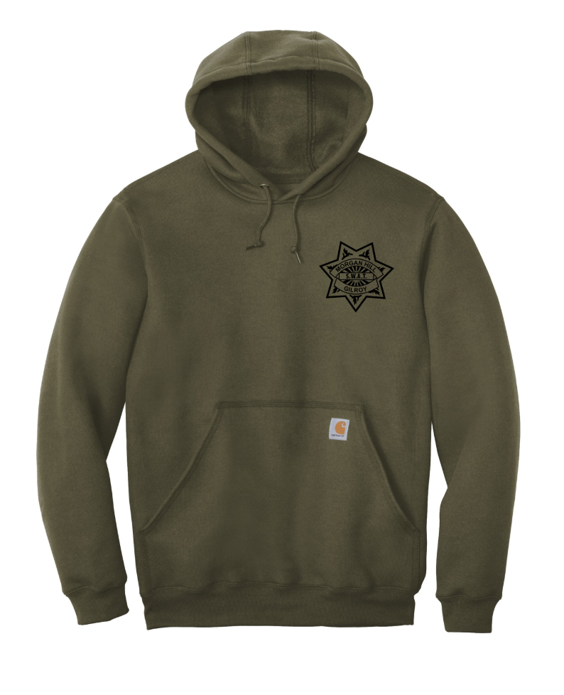 Carhartt Midweight Hooded Sweatshirt - Morgan Hill PD - CTK121