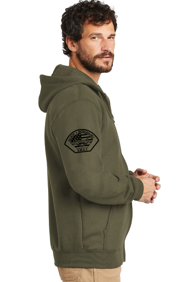 Carhartt Midweight Hooded Zip-Front Sweatshirt - Morgan Hill PD- CTK122
