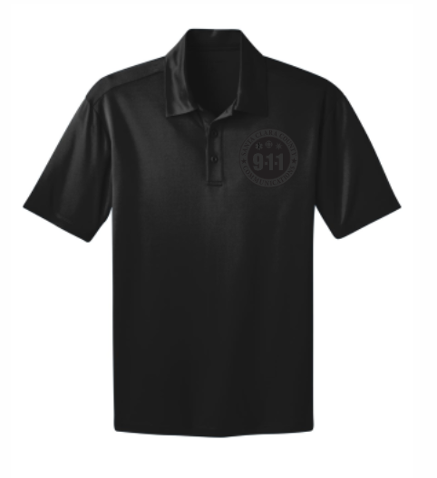 911 Tone On Tone Embroidered Silk Touch Performance Polo