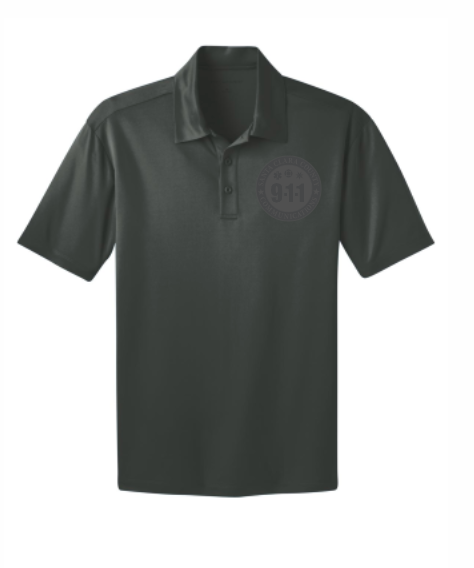 911 Tone On Tone Embroidered Silk Touch Performance Polo