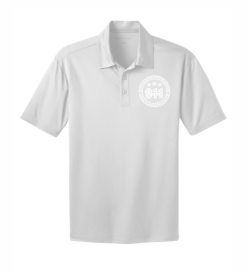 911 Tone On Tone Embroidered Silk Touch Performance Polo
