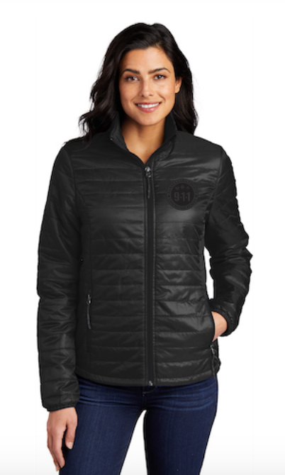 911 Tone On Tone Ladies Packable Puffy Jacket- L850