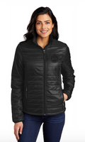 911 Tone On Tone Ladies Packable Puffy Jacket- L850