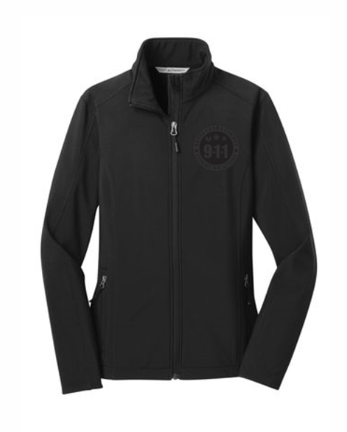 911 Tone On Tone Embroidered Ladies Core Soft Shell Jacket- L317