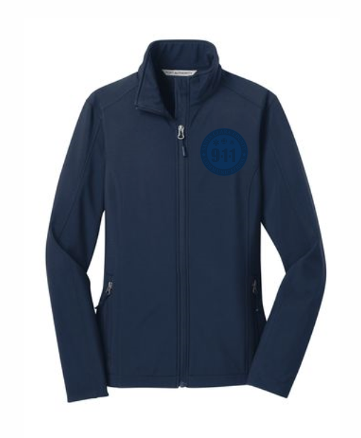 911 Tone On Tone Embroidered Ladies Core Soft Shell Jacket- L317