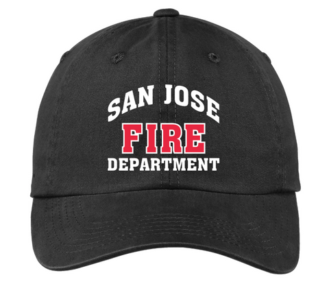 SJFD- Port Authority Garment Washed Cap-PWU