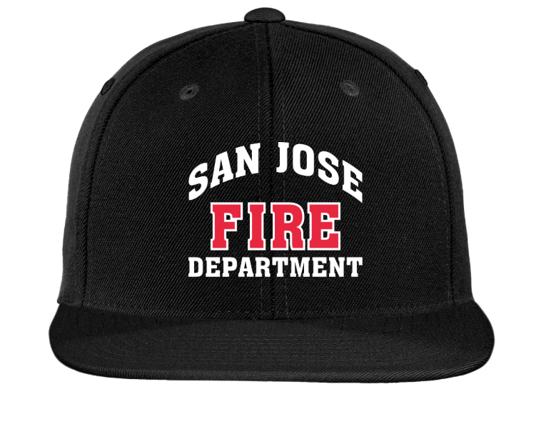 SJFD- Sport-Tek Flat Bill Snapback Cap- STC19