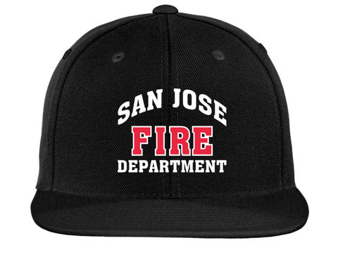 SJFD- Sport-Tek Flat Bill Snapback Cap- STC19