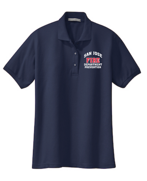 SJFD- Port Authority Ladies Silk Touch Polo- L500