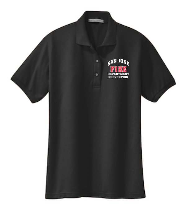 SJFD- Port Authority Ladies Silk Touch Polo- L500