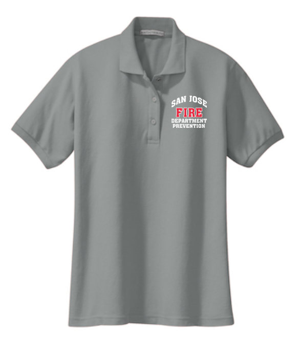 SJFD- Port Authority Ladies Silk Touch Polo- L500