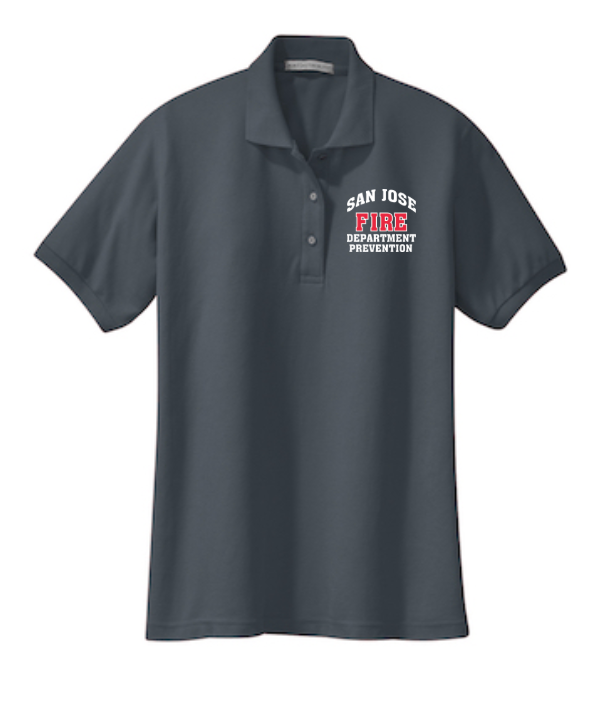SJFD- Port Authority Ladies Silk Touch Polo- L500