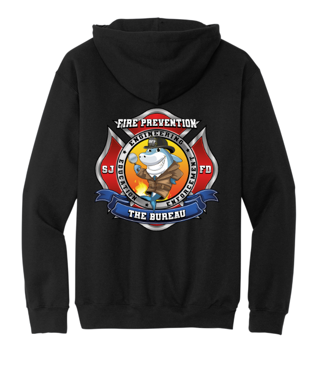 SJFD- Jerzees Rugged Unisex Full-Zip Hooded Sweatshirt- Z12M