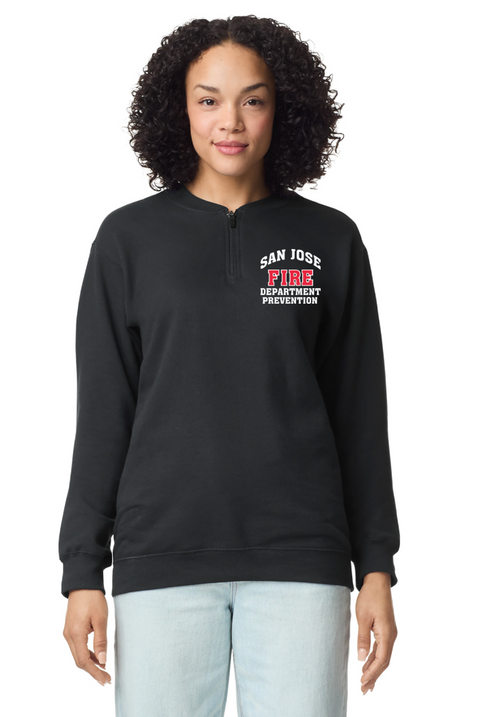 SJFD- Gildan Softstyle Midweight Fleece 1/4-Zip SF008
