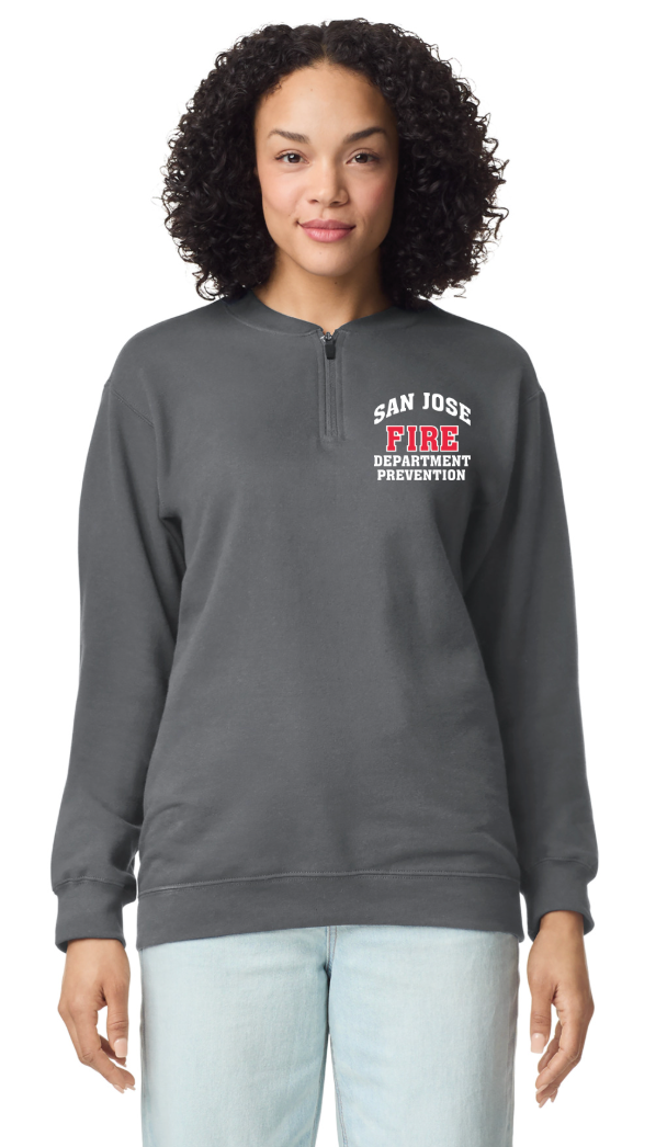 SJFD- Gildan Softstyle Midweight Fleece 1/4-Zip SF008