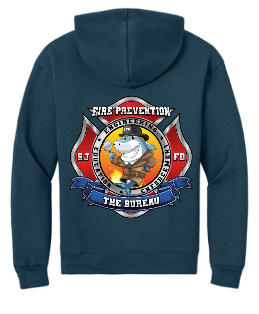 SJFD- Jerzees Rugged Unisex Full-Zip Hooded Sweatshirt- Z12M