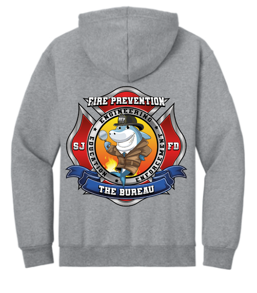 SJFD- Jerzees Rugged Unisex Full-Zip Hooded Sweatshirt- Z12M