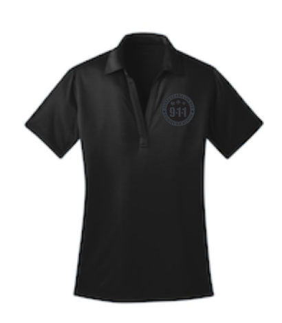 911 Tone On Tone Embroidered Ladies Silk Touch Performance Polo