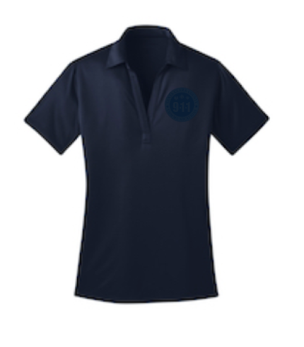 911 Tone On Tone Embroidered Ladies Silk Touch Performance Polo
