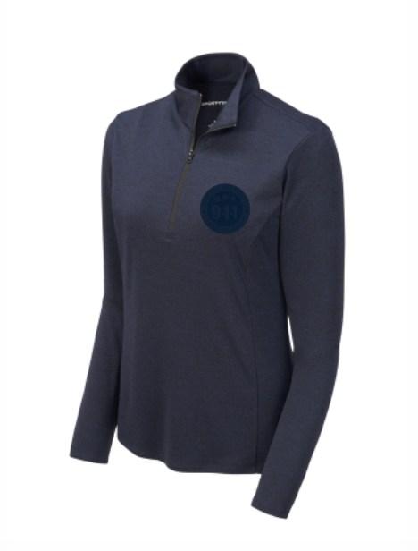 911 Tone On Tone Embroidered Ladies Endeavor 1/4-zip Pullover