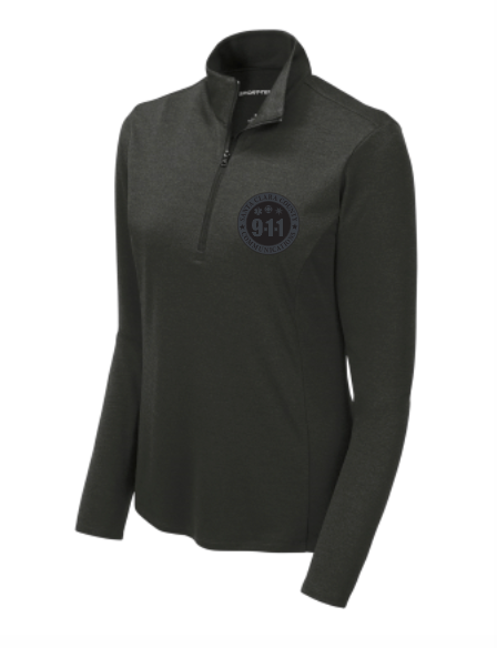 911 Tone On Tone Embroidered Ladies Endeavor 1/4-zip Pullover