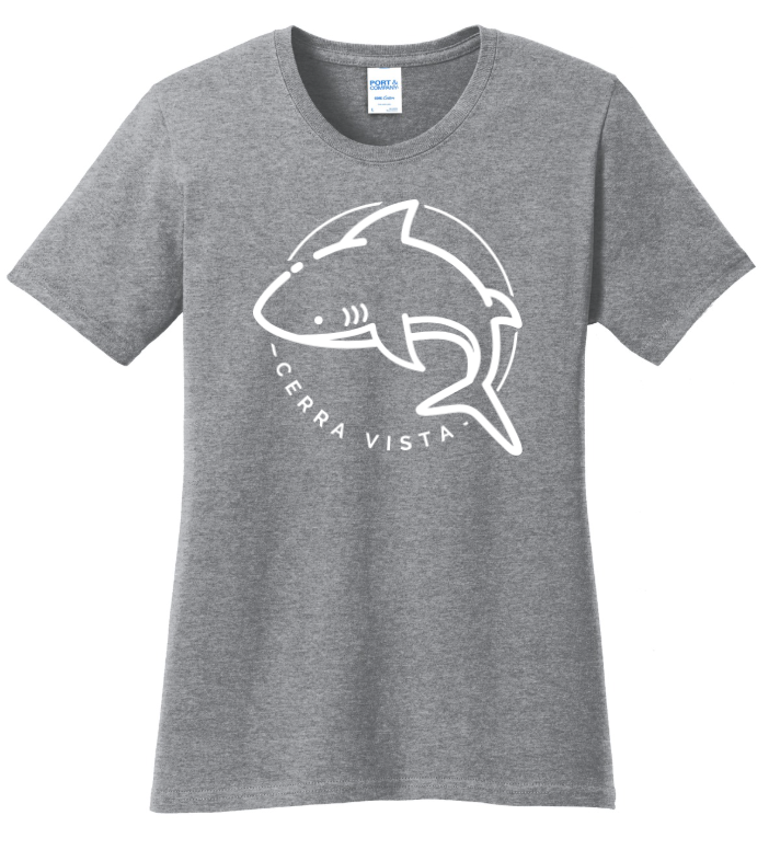 Cerra Vista Elementary School Port Company Ladies 100 Cotton T Shirt-LPC54