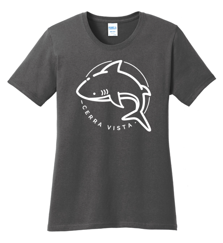 Cerra Vista Elementary School Port Company Ladies 100 Cotton T Shirt-LPC54