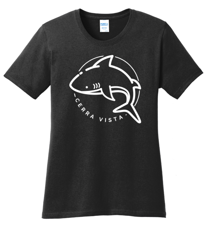 Cerra Vista Elementary School Port Company Ladies 100 Cotton T Shirt-LPC54