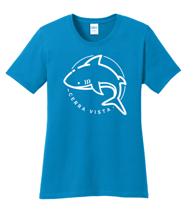 Cerra Vista Elementary School Port Company Ladies 100 Cotton T Shirt-LPC54