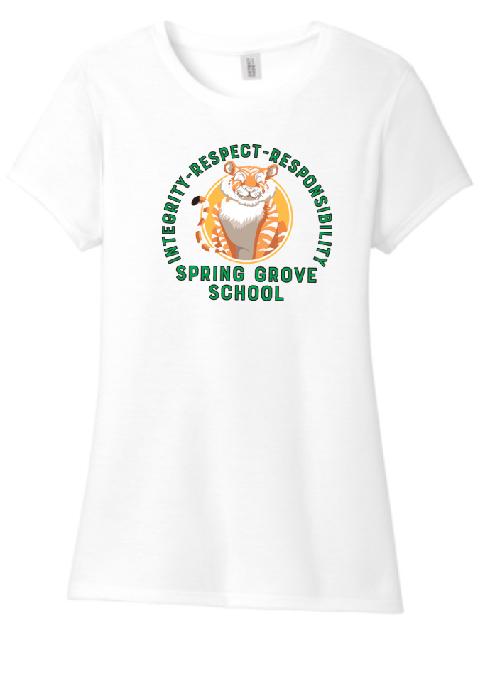 Integrity Full- Spring Grove School Made Ladies Perfect Tri Crew Tee