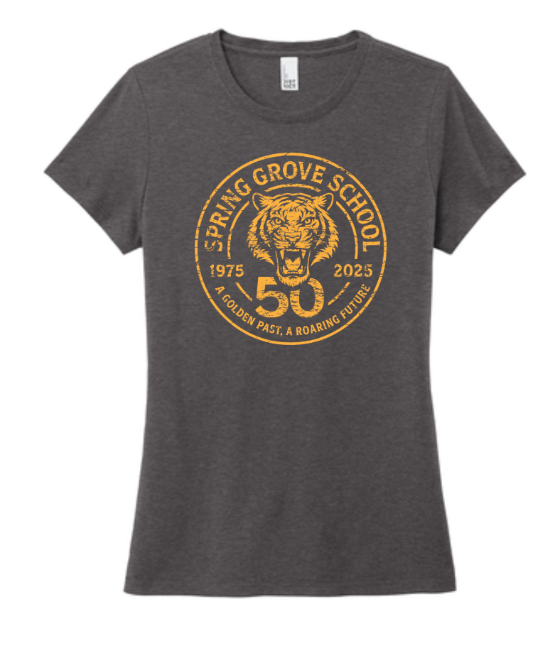 50th Full - Spring Grove School Made Ladies Perfect Tri Crew Tee