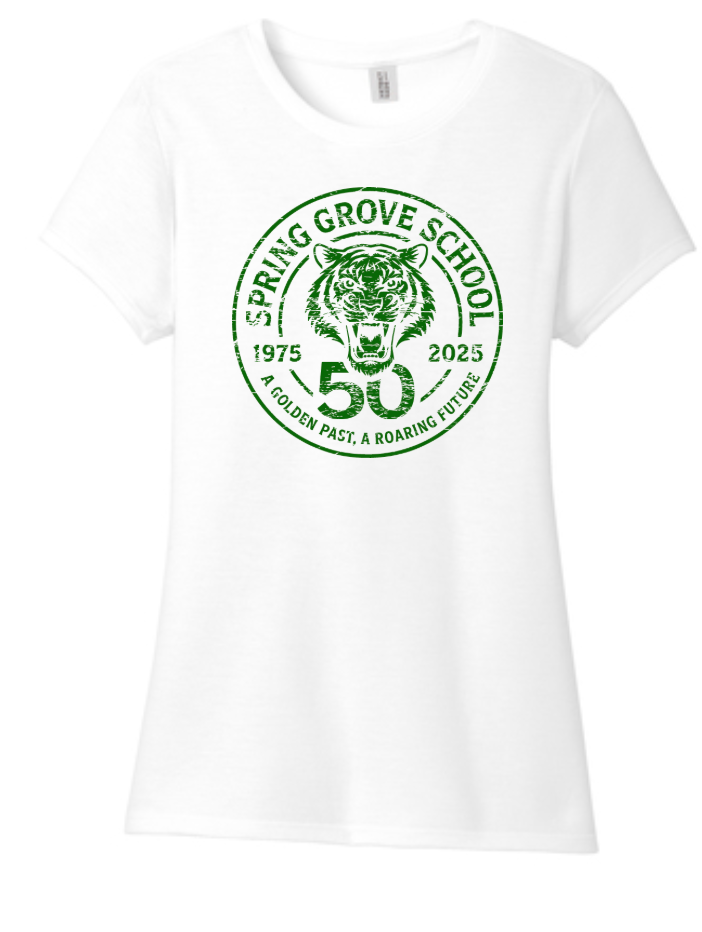 50th Full - Spring Grove School Made Ladies Perfect Tri Crew Tee