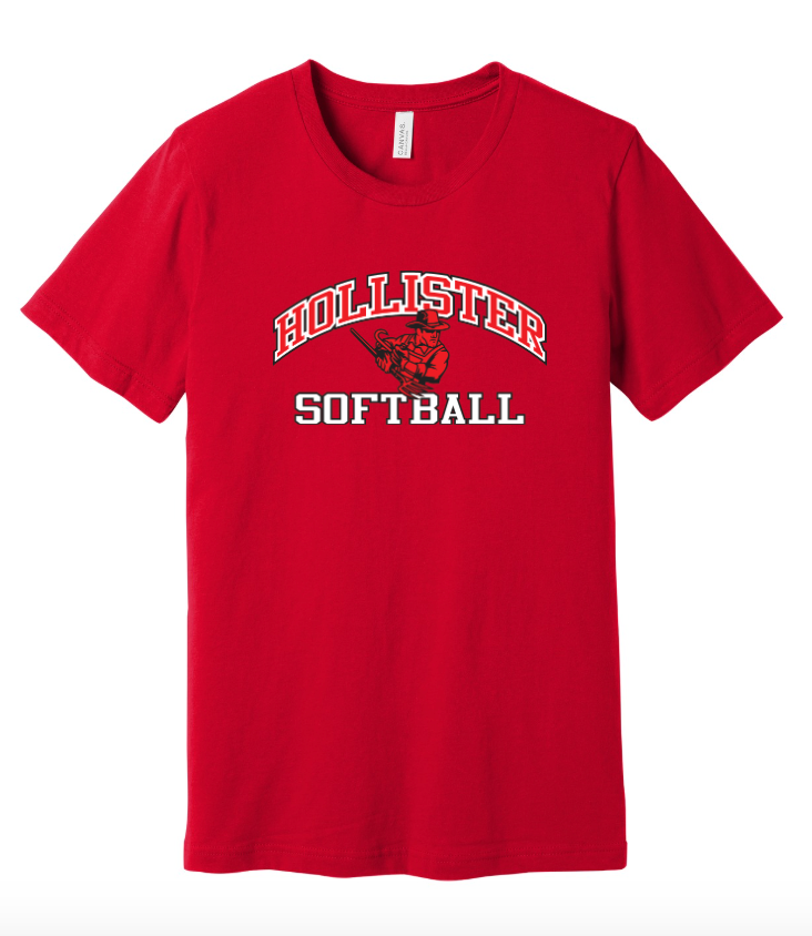 Hollister High School Softball Unisex Jersey Short Sleeve Tee