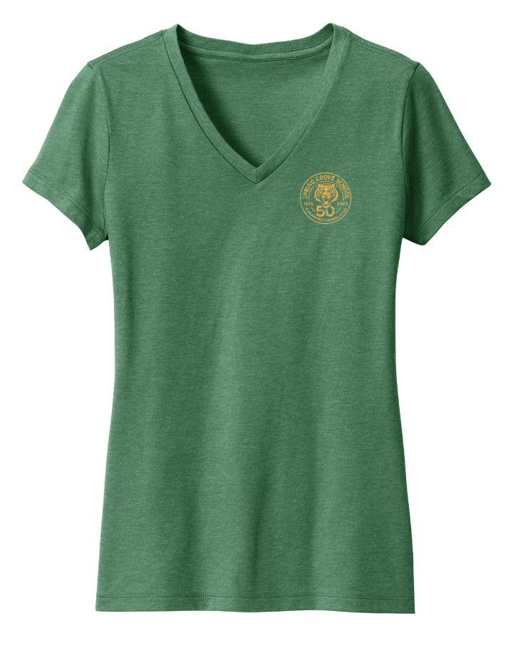 50th LC- Spring Grove School Women's Perfect Blend V-neck Tee