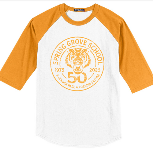 50th Full-Spring Grove School Baseball Tee