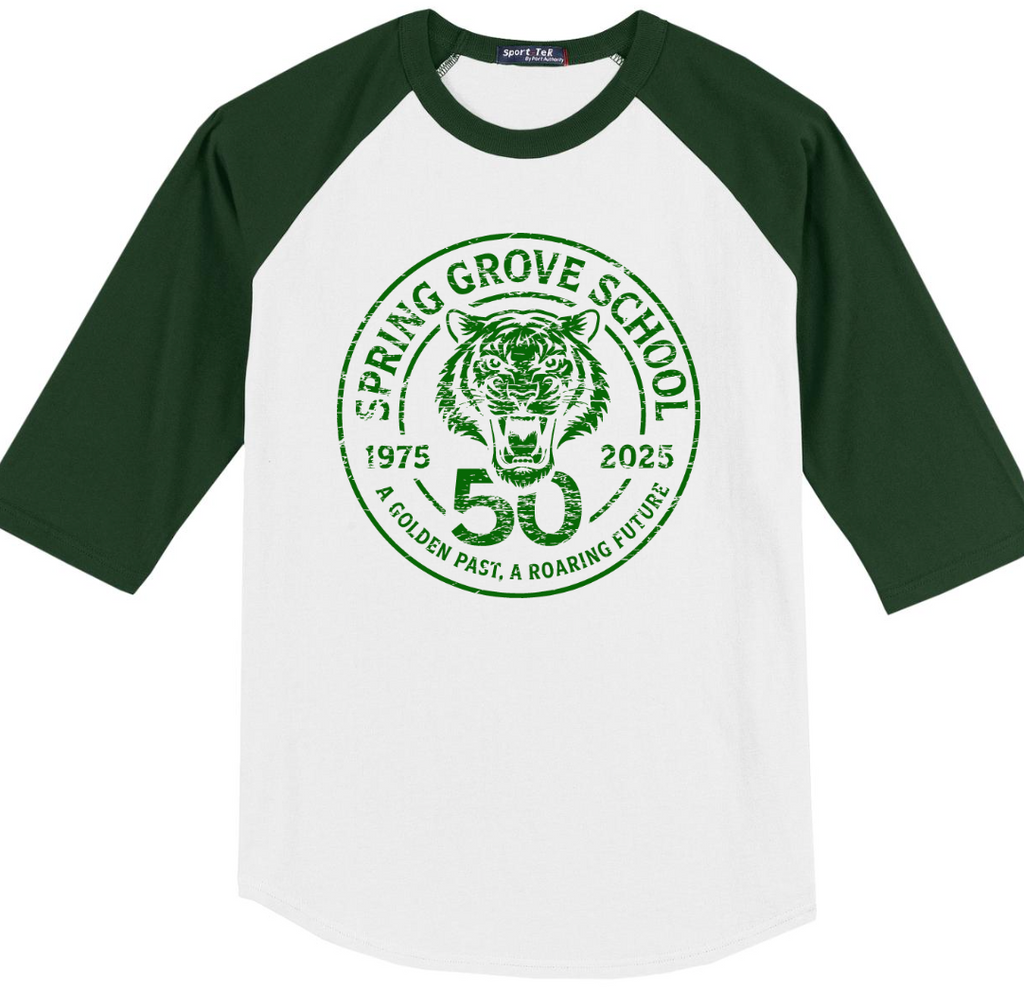 50th Full-Spring Grove School Baseball Tee