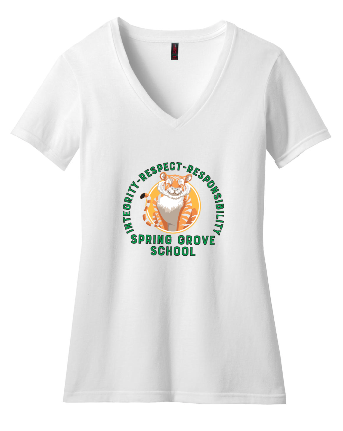Integrity Full- Spring Grove School Women's Perfect Blend V-neck Tee