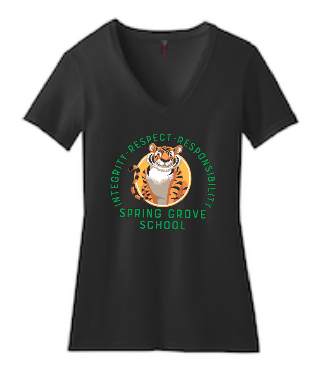 Integrity Full- Spring Grove School Women's Perfect Blend V-neck Tee