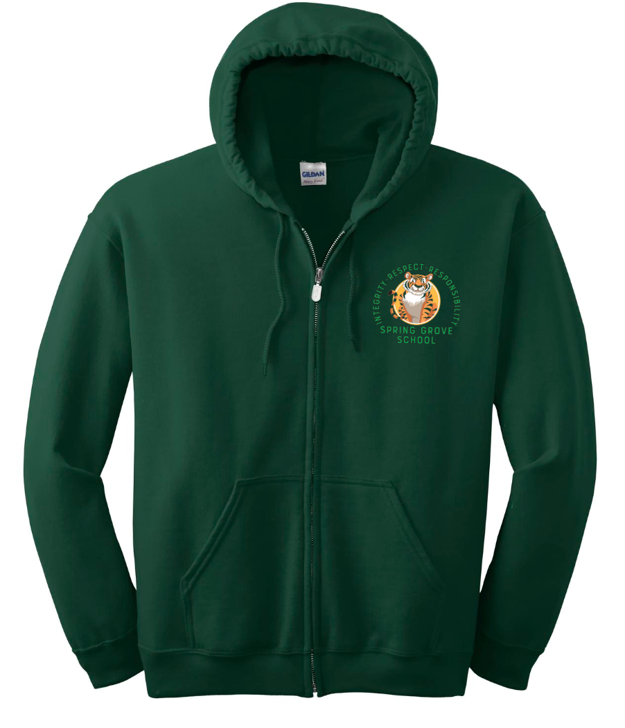 Integrity- Spring Grove School Heavy Blend Full-zip Hooded Sweatshirt