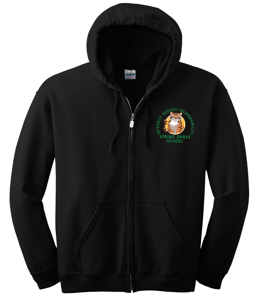 Integrity- Spring Grove School Heavy Blend Full-zip Hooded Sweatshirt