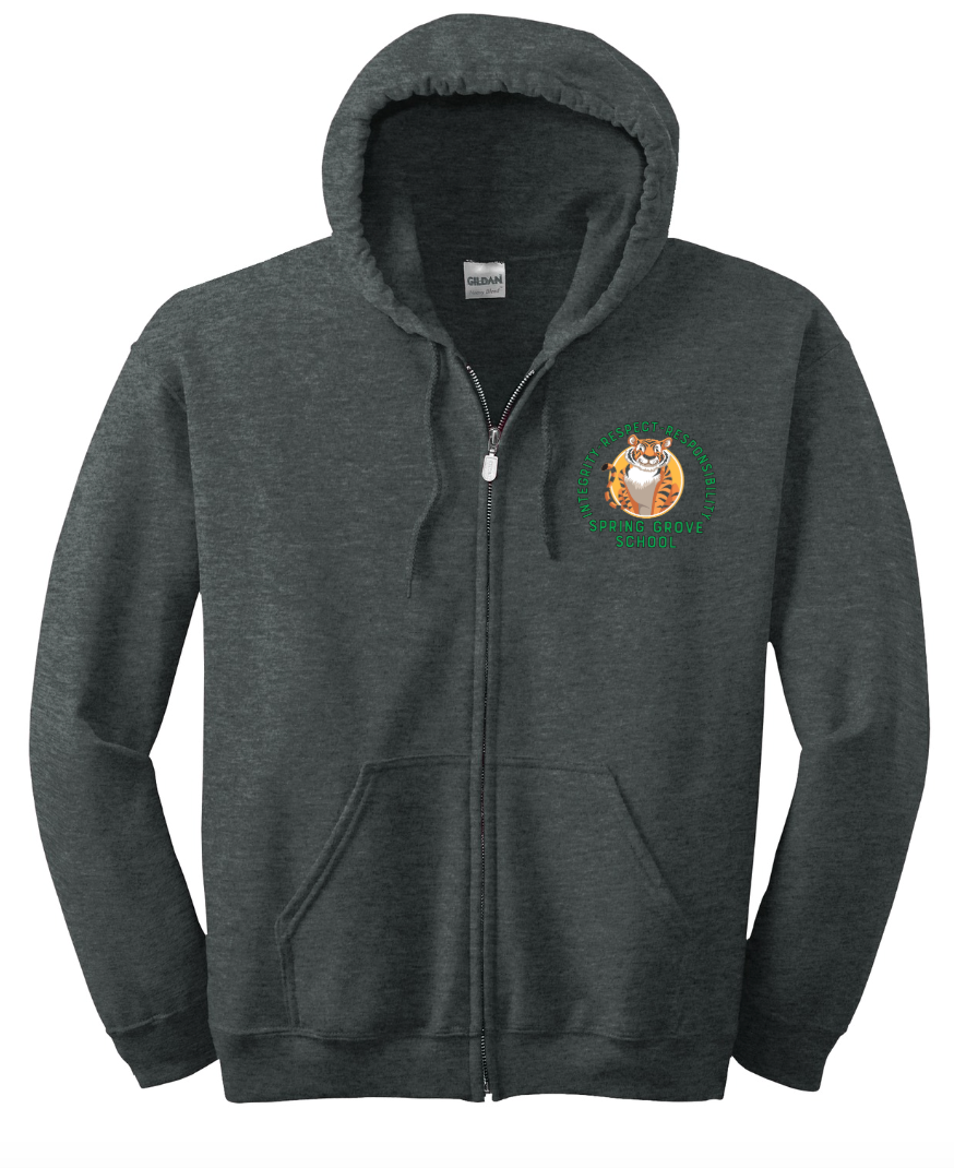Integrity- Spring Grove School Heavy Blend Full-zip Hooded Sweatshirt