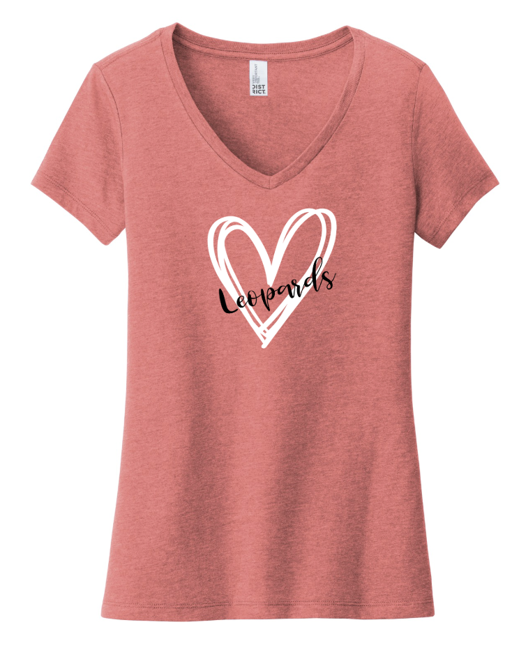 Ladies Heart- Ladd Lane Elementary School Very Important Tee V-neck
