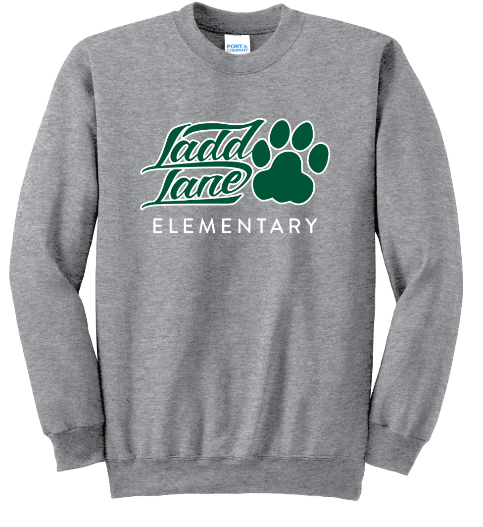 ADULT Paw- Ladd Lane Elementary School Crewneck Sweatshirt